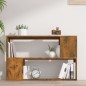 vidaXL Estantería madera contrachapada color roble ahumado 100x24x63cm