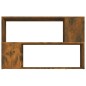 vidaXL Estantería madera contrachapada color roble ahumado 100x24x63cm