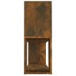 vidaXL Estantería madera contrachapada color roble ahumado 100x24x63cm