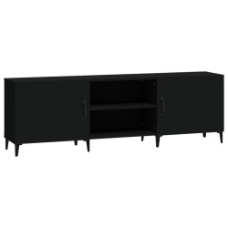 vidaXL Mueble para TV madera de ingeniería negro 150x30x50 cm