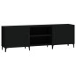 vidaXL Mueble para TV madera de ingeniería negro 150x30x50 cm