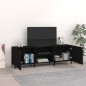 vidaXL Mueble para TV madera de ingeniería negro 150x30x50 cm
