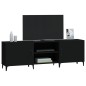vidaXL Mueble para TV madera de ingeniería negro 150x30x50 cm