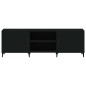 vidaXL Mueble para TV madera de ingeniería negro 150x30x50 cm
