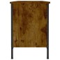 vidaXL Mueble zapatero madera contrachapada roble ahumado 100x35x50 cm vidaXL Mueble zapatero madera contrachapada roble ahumado 100x35x50 cm