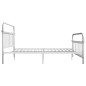 vidaXL Estructura de cama de metal blanco 180x200 cm vidaXL Estructura de cama de metal blanco 180x200 cm