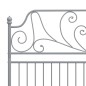 vidaXL Estructura de cama de metal gris 140x200 cm vidaXL Estructura de cama de metal gris 140x200 cm