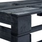 vidaXL Banco esquinero de palés para jardín madera negro vidaXL Banco esquinero de palés para jardín madera negro
