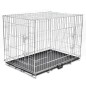 vidaXL Jaula para perros plegable de metal XL  