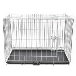 vidaXL Jaula para perros plegable de metal XL  