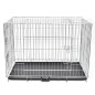 vidaXL Jaula para perros plegable de metal XL  