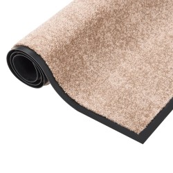 vidaXL Felpudo beige 80x120 cm