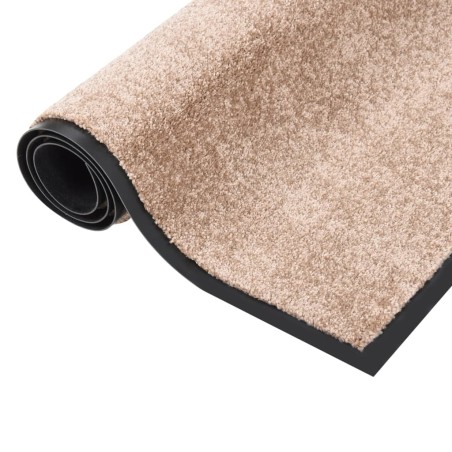 vidaXL Felpudo beige 80x120 cm