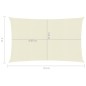 vidaXL Toldo de vela crema HDPE 160 g/m² 2x4,5 m vidaXL Toldo de vela crema HDPE 160 g/m² 2x4,5 m