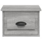 vidaXL Mesitas de noche de pared 2 uds color gris Sonoma 41,5x36x28 cm