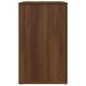 vidaXL Mesita de noche madera contrachapada marrón roble 50x36x60 cm