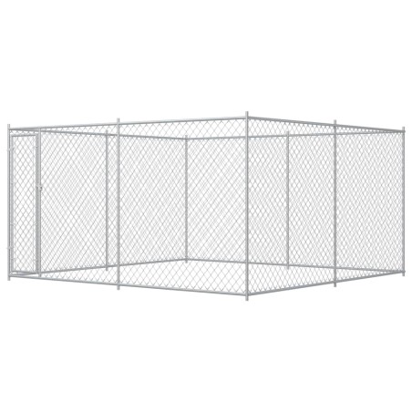 vidaXL Perrera de exterior 383x383x185 cm