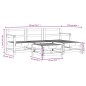 vidaXL Juego de sofás de jardín 5 piezas madera maciza de pino gris vidaXL Juego de sofás de jardín 5 piezas madera maciza de pino gris