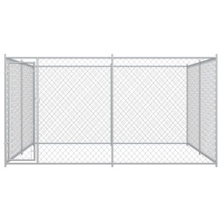 vidaXL Perrera de exterior 383x383x185 cm