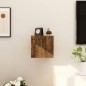 vidaXL Mueble para TV de pared color roble ahumado 30,5x30x30 cm