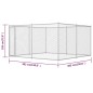 vidaXL Perrera de exterior 383x383x185 cm vidaXL Perrera de exterior 383x383x185 cm