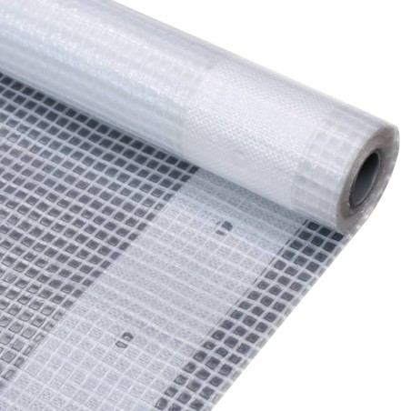 vidaXL Lona impermeable 260 g/m² 4x10 m blanca
