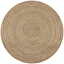 vidaXL Alfombra redonda 120 cm yute trenzado