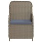 vidaXL Juego de comedor de jardín 5 piezas con cojines marrón vidaXL Juego de comedor de jardín 5 piezas con cojines marrón