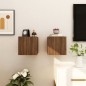 vidaXL Muebles para TV de pared 2 uds roble marrón 30,5x30x30 cm vidaXL Muebles para TV de pared 2 uds roble marrón 30,5x30x30 cm