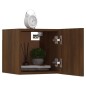 vidaXL Muebles para TV de pared 2 uds roble marrón 30,5x30x30 cm vidaXL Muebles para TV de pared 2 uds roble marrón 30,5x30x30 cm