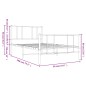 vidaXL Estructura de cama con cabecero y estribo metal negro 90x190 cm vidaXL Estructura de cama con cabecero y estribo metal negro 90x190 cm