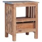 vidaXL Mesita de noche de madera maciza reciclada 41x30x50 cm vidaXL Mesita de noche de madera maciza reciclada 41x30x50 cm