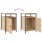 vidaXL Mesitas noche 2 uds madera contrachapada color roble 40x42x60cm vidaXL Mesitas noche 2 uds madera contrachapada color roble 40x42x60cm