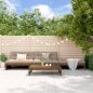 vidaXL Juego de muebles jardín 4 pzas madera maciza pino marrón miel vidaXL Juego de muebles jardín 4 pzas madera maciza pino marrón miel