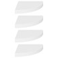 vidaXL Estantes flotantes de esquina 4 uds MDF blanco 35x35x3,8 cm vidaXL Estantes flotantes de esquina 4 uds MDF blanco 35x35x3,8 cm