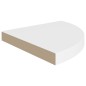 vidaXL Estantes flotantes de esquina 4 uds MDF blanco 35x35x3,8 cm vidaXL Estantes flotantes de esquina 4 uds MDF blanco 35x35x3,8 cm