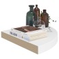 vidaXL Estantes flotantes de esquina 4 uds MDF blanco 35x35x3,8 cm vidaXL Estantes flotantes de esquina 4 uds MDF blanco 35x35x3,8 cm