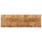 vidaXL Banco de madera maciza de mango sin tratar y acero 110 cm vidaXL Banco de madera maciza de mango sin tratar y acero 110 cm