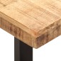 vidaXL Banco de madera maciza de mango sin tratar y acero 110 cm vidaXL Banco de madera maciza de mango sin tratar y acero 110 cm