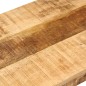vidaXL Banco de madera maciza de mango sin tratar y acero 110 cm vidaXL Banco de madera maciza de mango sin tratar y acero 110 cm