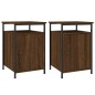 vidaXL Mesitas de noche 2 uds contrachapada roble marrón 40x42x60 cm vidaXL Mesitas de noche 2 uds contrachapada roble marrón 40x42x60 cm