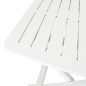 vidaXL Mesa y sillas bistró de jardín plegables 3 pzas plástico blanco vidaXL Mesa y sillas bistró de jardín plegables 3 pzas plástico blanco