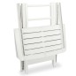 vidaXL Mesa y sillas bistró de jardín plegables 3 pzas plástico blanco vidaXL Mesa y sillas bistró de jardín plegables 3 pzas plástico blanco