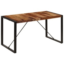 vidaXL Mesa de comedor 140x70x75 cm madera maciza de sheesham