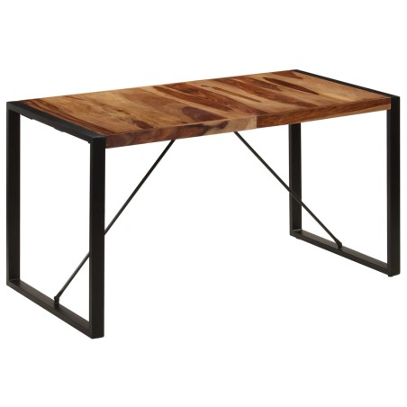 vidaXL Mesa de comedor 140x70x75 cm madera maciza de sheesham