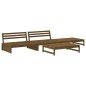 vidaXL Juego de muebles jardín 4 pzas madera maciza pino marrón miel vidaXL Juego de muebles jardín 4 pzas madera maciza pino marrón miel