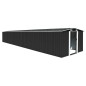 vidaXL Cobertizo jardín acero galvanizado gris antracita 257x779x181cm vidaXL Cobertizo jardín acero galvanizado gris antracita 257x779x181cm
