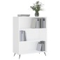 vidaXL Estantería madera de ingeniería blanco 69,5x32,5x90 cm vidaXL Estantería madera de ingeniería blanco 69,5x32,5x90 cm