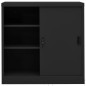 vidaXL Armario de oficina puerta corredera acero antracita 90x40x90cm