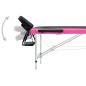 vidaXL Camilla de masaje plegable 2 zonas aluminio negro y rosa vidaXL Camilla de masaje plegable 2 zonas aluminio negro y rosa